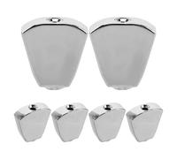 STOBAZA Guitar Tuning Peg Knobs with Versatile Compatibility and Easy Adjustment 6pcs Silver Metal Sleek Modern Replacement Buttons for Precise Tuning for Electric and Acoustic Guitars