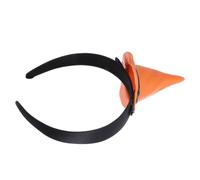 STOBAZA Halloween Mini Witch Hat Headband Orange PU PVC Costume Accent | Classic Gothic Novelty Style, Adjustable Form, for Cosplayers at Holiday Parties