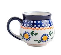 STOBAZA Hand-Painted Ceramic Coffee Cup Sturdy Decorative Beverage Mug for Home Office Versatile Milk Water Holder with Fine Bone Mug Appearance Gift for Daily Use and Special Occasions