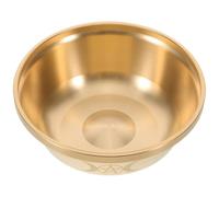 STOBAZA Handcrafted Brass Copper Bowls Traditional -Moon Ritual Offering Cups for Buddhist Worship and Home Decor Decorative Treasure Bowls with Intricate Artistry and Metal Craftsmanship