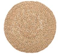 STOBAZA Handmade Made from Natural Cattail Stem or Leaf Woven Sitting Cushion round Comfortable for Sitting for Meditation Activity, Featuring a Simple Classic Style for Yoga