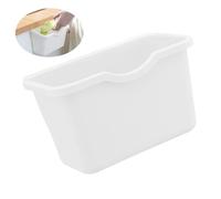 STOBAZA Hanging Garbage Bin White Plastic Kitchen Cabinet Door Waste Basket Multifunctional Trash Can for Deskside Recycling and Small Item Storage