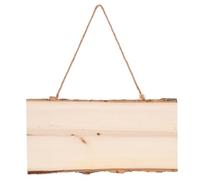 STOBAZA Hanging Wood Board Unfinished Wood Plaque Craft Blank Design Durability Unique Classic Style Business Store Sign Decoration