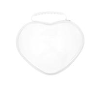 STOBAZA Heart-Shaped Hard Shell Travel Toiletry Bag Set Medium 25.5x20x5cm with Zipper - Portable Makeup Organizer and Skincare Storage Pouch for Women and