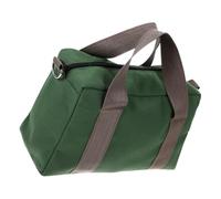 STOBAZA Heavy Duty Canvas Tool Bag Lightweight and Weather Resistant 16 Inch Green Tool Organizer with Zipper Pouches for Organizing, for Outdoor Adventures and On-the-go Use