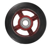 STOBAZA Heavy Duty Garden Cart Replacement Wheel Rubber Metal Trolley Wheelbarrow Accessory for Rough Terrain Easy Installation High Resilience