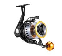 STOBAZA Heavy-duty Metal Spinning Reel Saltwater Fishing Open Face with Easy Drag Portable Compact Design for Freshwater and Sea Casting Smooth Handling and Precise Casting Performance