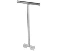 STOBAZA Heavy Duty Steel Water Main Shut Off Tool with Long Handle Extension and Antislip Teeth, Universal Compatibility for Underground Water Valves, for City Maintenance and Emergency