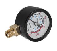 STOBAZA High Radial Pressure Gauge Back Mount for Air Compressors and Pneumatic Tools Portable Air Pressure Pump Gauge for Industrial Water Systems