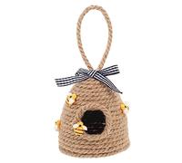 STOBAZA Honeycomb Woven Pendant Decorative Hummingbird House Ornament for Garden Home for Christmas Holiday Decor Beautiful Craftsmanship