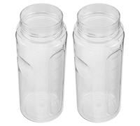 STOBAZA Hydrogen Oxygen Facial Machine Replacement Bottle with Dependable Performance and Rapid Changes 2pcs Made of Plastic, 7.7x3x3in Size for Home Use and Daily Beauty Sessions for