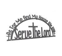 STOBAZA Inspirational Bible Word Metal Wall Ornament Reusable Hanging Scripture Plaque with Lettering Lightweight Christian Wall Art for Home Decor Doors Mirrors Appliances