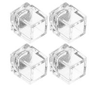 STOBAZA Invisible Magnetic Latch for Cabinet and Cupboard, Acrylic Self-Adhesive Catch, 4 Sets, Wear-Resistant, Easy Fit for Kitchen and Living Room