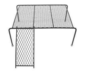 STOBAZA Iron Chicken Coop Rack Stand Black Break Resistance Platform Provides Physical Activity for Pet Playing and Adventuring