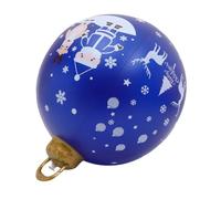 STOBAZA Jumbo Inflatable Christmas Ball Ornament PVC Weatherproof Outdoor Decoration with Fast Inflation and Rainproof Surface for Festive Holiday Atmosphere
