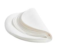 STOBAZA Kitchen Blotting Paper 100pcs 20cm White Round Composite Fiber Designed for Home Kitchen Frying stewing Oil Absorption