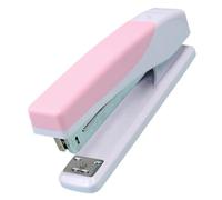 STOBAZA Large Capacity Portable Office Hand Stapler Pink Stapler Easy to Use for School Home Desk Stapling Efficient Binding with Smooth Track and Nail Mouth