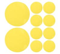 STOBAZA Lighting Gel Filters 25Pcs 50Mm Self-Adhesive Warm Yellow Round Sheets for LED Spotlights Home Photography and Ambient Mood Lighting Effects