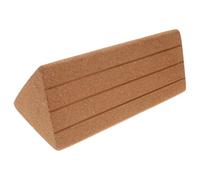 STOBAZA Lightweight Yellow Cork Triangle Yoga Block with Non-slip Surface and Supportive Design to Minimize Slipping and Soothe Waist and Abdomen, for Fitness Routines and Dance