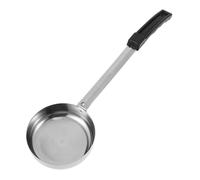 STOBAZA Long Portion Control Serving Spoon 6Oz Stainless Steel Ladle with Flat Bottom for Precise Food Portioning and Sauce Dispensing in Kitchen