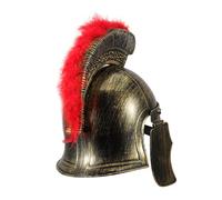 STOBAZA Medieval Costume Mask Roman Warrior Helmet with Adjustable Visor Lightweight Ancient Knight Face Mask for Halloween Cosplay Theme Parties and Roleplay