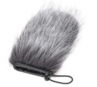 STOBAZA Microphone Furry Windscreen Muff Windproof Cover with Rubber Ring Acoustic Transparent Faux Fur for Outdoor Noise Reduction and Clear Voice Recording