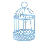 STOBAZA Mini Birdcage Ring Dish Jewelry Tray Dish 3.85x2.16x2.16in Iron Multifunctional Design Elegant Storage Tray for Desktop Decor