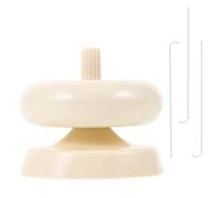 STOBAZA Mini Plastic Bead Stringing Tool Set with 3 Curved Needles, DIY Bead Spinner Loader Bowl for Bracelet and Necklace Making, Handmade Beading Supplies Kit for Crafting