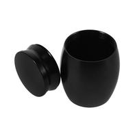 STOBAZA Mini Urn for Human Ashes Small Aluminum Alloy Lightweight Design with Sturdy Material Black Personal Memorial Keepsake for Funeral and Celebration of Life