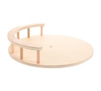 STOBAZA Modular Design Wooden Cat Climbing Shelf with Scratch-resistant round Platform and Detachable Mounts for Kitten Climbing Wall Kits in Bedroom, Versatile Cat Accessories