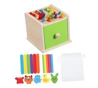 STOBAZA Montessori Wooden Color Matching for Cognitive Development Shape Sorter with Bright Colors and Safe Rounded Edges Early Education Montessori Based Learning Aid for Preschoolers