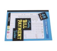 STOBAZA Monthly Bill Tracker Book in Blue with Checklist Format and Budgeting Solution, Paper Material Finance Notebook for Household Budgeting and Expense Tracking