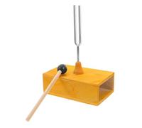 STOBAZA Multi Functional Hertz Frequency Science Fork with Wooden Resonance Sound Box for Middle School Physics Vibration Experiment Tool Enhancing Acoustic Wave Demonstrations