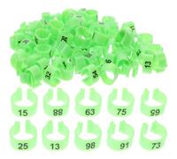 STOBAZA Multi-Purpose Pigeon Leg Rings 100Pcs Plastic Bird Foot Bands for Chicken and Private Pigeon Marking