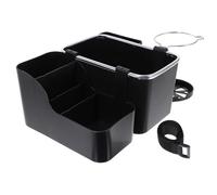 STOBAZA Multifunctional Car Storage Box for Center Console Sliding Armrest Organizer with Increased Capacity Smooth Rounded Design for Secure Hold of Phone Napkins Keys Cup in Vehicle