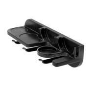 STOBAZA No Drill Coffee Machine Tool Holder Wall Rack for Espresso Station | ABS Black Build, Slots for Whisk and Portafilter, Cloth Handle Tamper Included, Office Stations