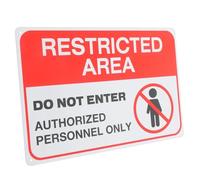 STOBAZA No Trespassing Warning Sign Do Not Enter Restricted Area Private Property Garden Caution Board Outdoor Safety Sign for Authorized Personnel