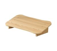 STOBAZA Office Desk Footrest Solid Wood Stepping Stool Ergonomic Footstool for Home and with Angled Surface for Leg and Back Support