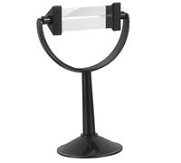 STOBAZA Optical Glass Triangular Prism with Stand Professional Light Refraction Triple Prism for Physics Teaching Portable Educational Tool for Science Rainbow Spectrum Demonstration