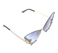 STOBAZA Oversized Butterfly Sunglasses and Easy to Install UV Protection with Resin and Metal Frame Stylish and Trendy Fun Glasses for Women for Sunny Days and Outdoor Activities