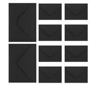 STOBAZA Paper Envelopes and Compatible with Page Shells 10pcs Small Black with Triangular Flap Design, Easy to Carry for Money Storage and Budget Organisation in Office or School Use