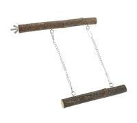 STOBAZA Parrot Stand Bird Perch Comfortable for Bird's Feet Use Premium Wood Material Playground for Parrot and Parakeet Families Or Friends with Small Birds