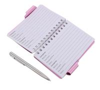 STOBAZA Password Keeper Book with Pen, Aluminum Cover Spiral Binding