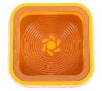 STOBAZA Pet Filter Bowl Floating Abs Water Bowl for Dogs and Cats 1300 Ml Yellow Simple Stylish Design Keeps Feeding Area Clean Efficient Tidy Solution for Small Dogs