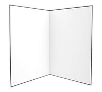 STOBAZA Photo Reflector Folding Light Diffuser Board A4 Thickened Cardboard with 180 Degree Fold Black Silver White for Jewelry Photography