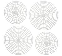 STOBAZA Pickling Jar Press Plates Set 4Pcs Wide Mouth Fermentation Mesh Plates for Vegetables and Fruits Easy Clean Pickle Fermenting Tool for Canning and Preserving