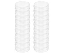 STOBAZA Plastic Petri Dishes Low Autofluorescence Plastic 20pcs with Secure Lid Fit and Enhanced Cell Attachment, 35mm round Culture Plates for Microbiology Lab and Biology Experiment