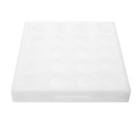 STOBAZA Plastic Pill Dispenser Tray with 20 Individually Marked Circular Compartments for Efficient Medication Management and Tablet Sorting, for Chronic Care Routines at Home