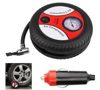 STOBAZA Portable Air Compresspr Tire Inflator 12V with 3 Air Nozzles Visible Scale Plastic and Metal for Home and Car Use