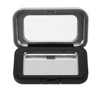 STOBAZA Portable Eyeshadow Blush Makeup Palette Box with Lid and Easy Refilling Feature, Sleek Plastic and Iron DIY Cosmetic Container for On-the-go Beauty Touchups